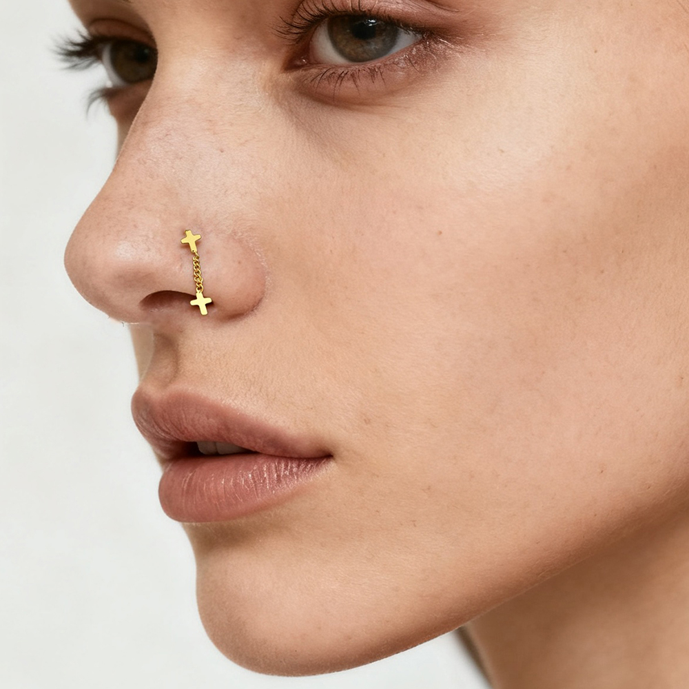 Body Jewelry Changing Kit - Anéis de nariz para mulheres, aço