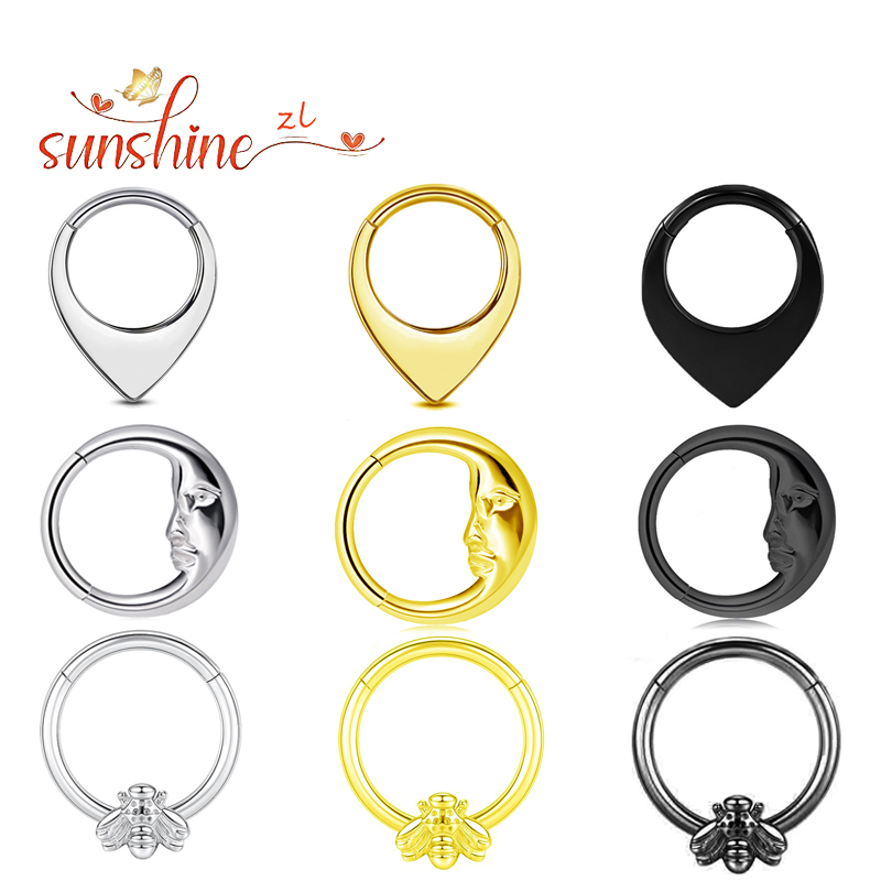 Body Piercing Quality Jewelry - 1 peça de aço inoxidável de