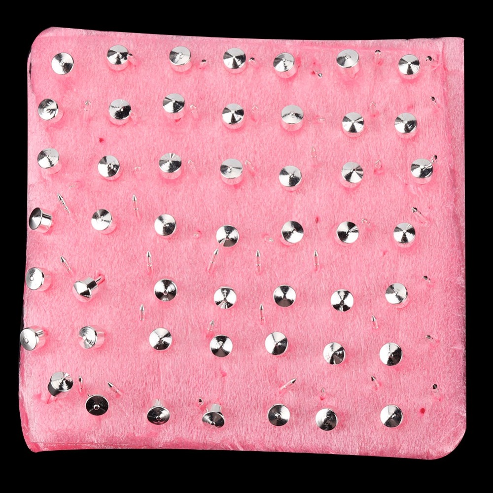Body Jewelry Materials - 98 peças Profissionais de Metal Prateado,