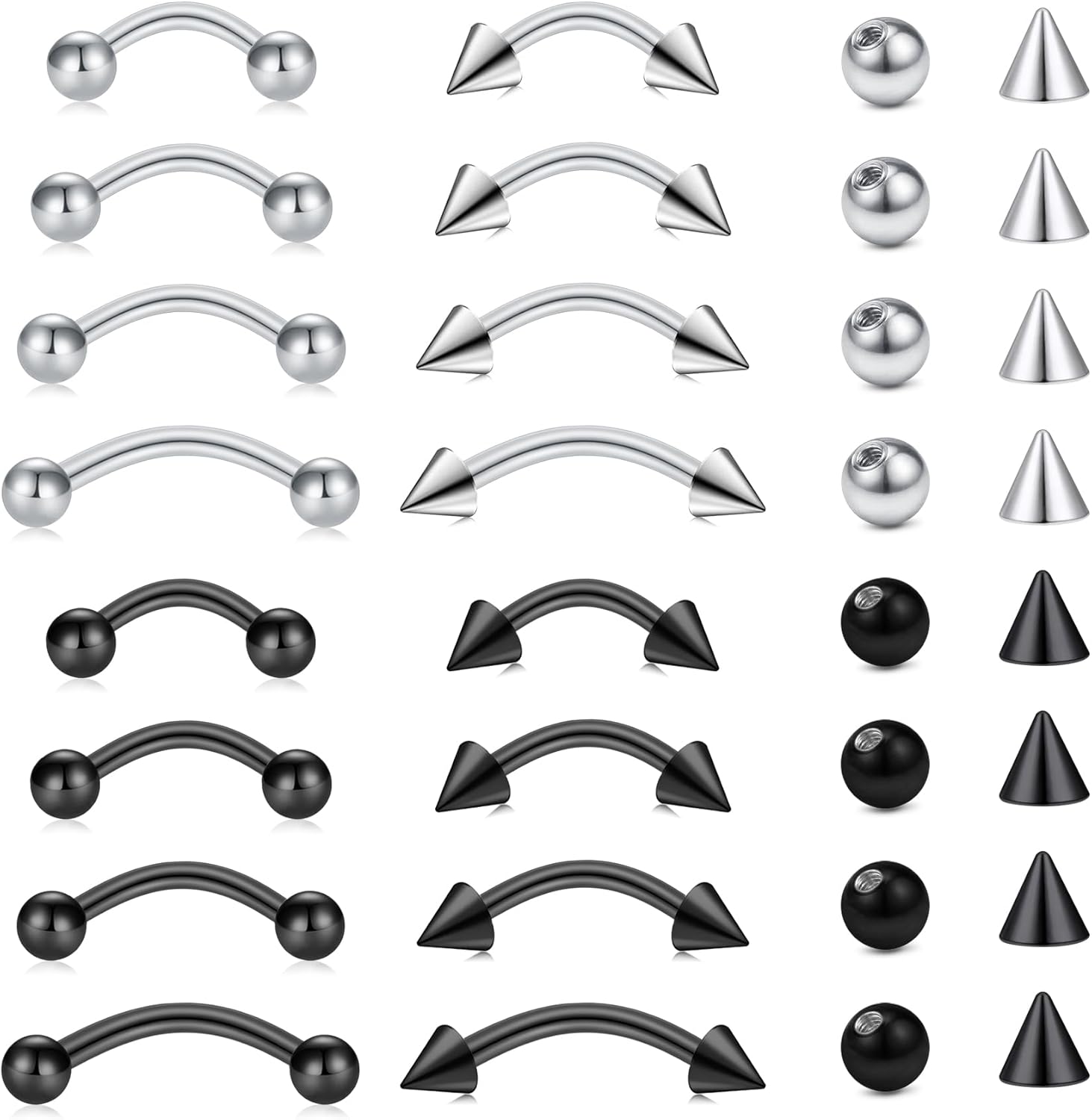Conjunto de 32 peças de joias  - Body Jewelry Changing Kit avaliação e preço