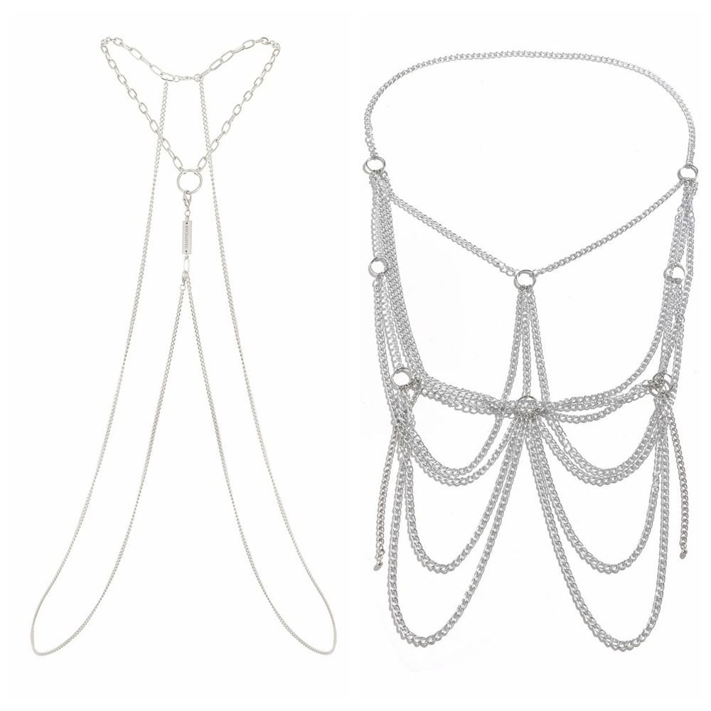 Corrente de Peito Estilo Punk  - Body Jewelry Materials avaliação e preço