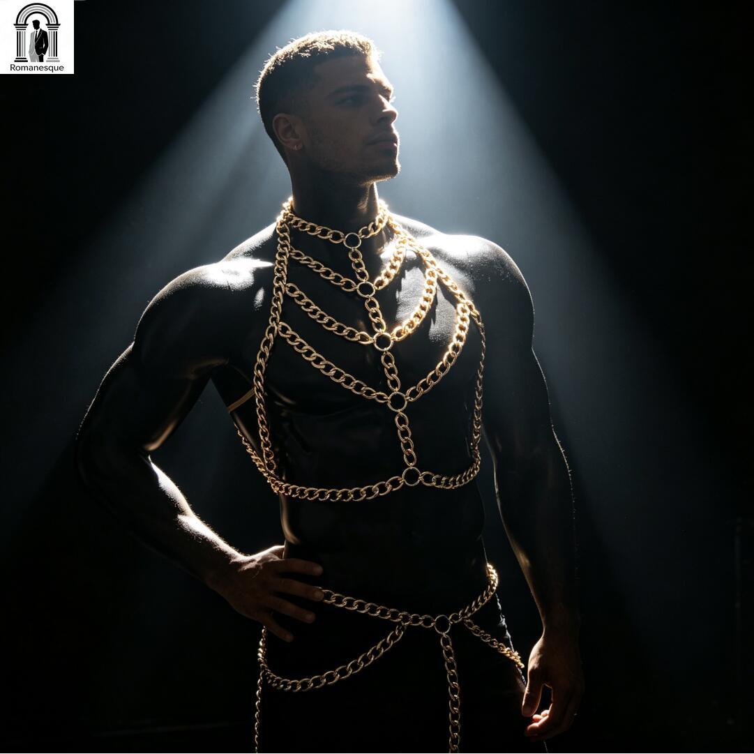 Colete Masculino de Corrente G - Body Jewelry Vest avaliação e preço