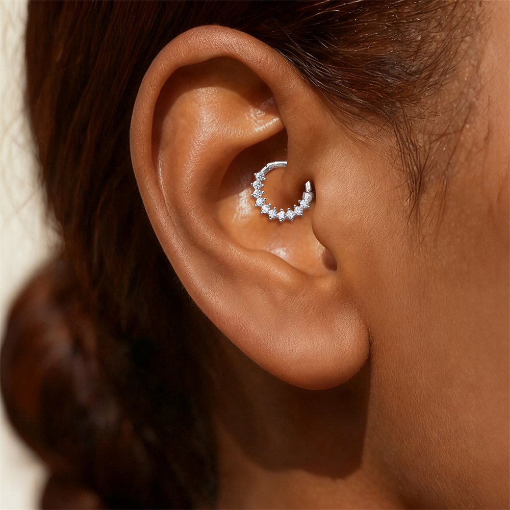 KOJ 1PC Argola de Septum em Pr - Body Piercing Quality Jewelry avaliação e preço