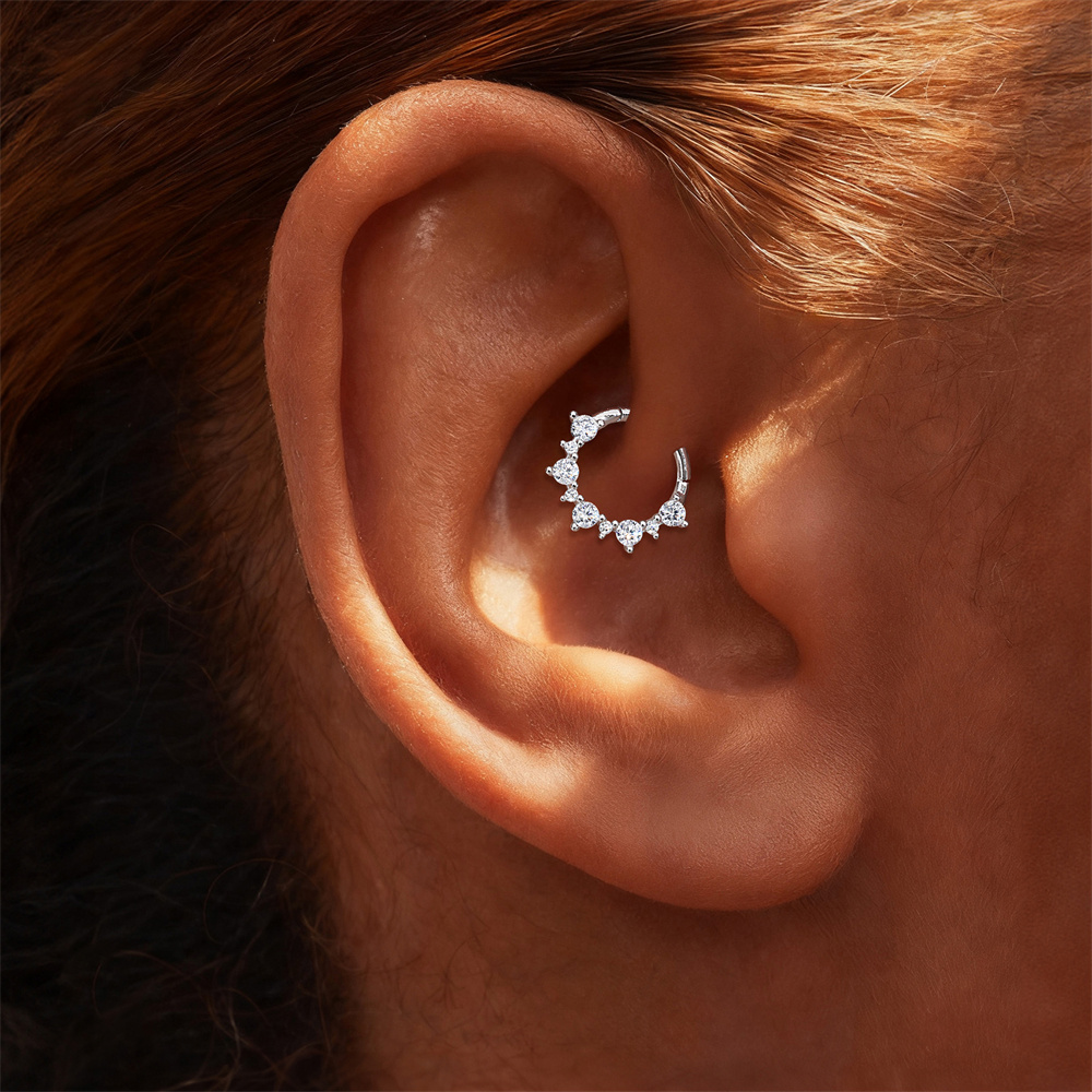 KOJ 1PC Argola de Septum em Pr - Body Piercing Quality Jewelry avaliação e preço