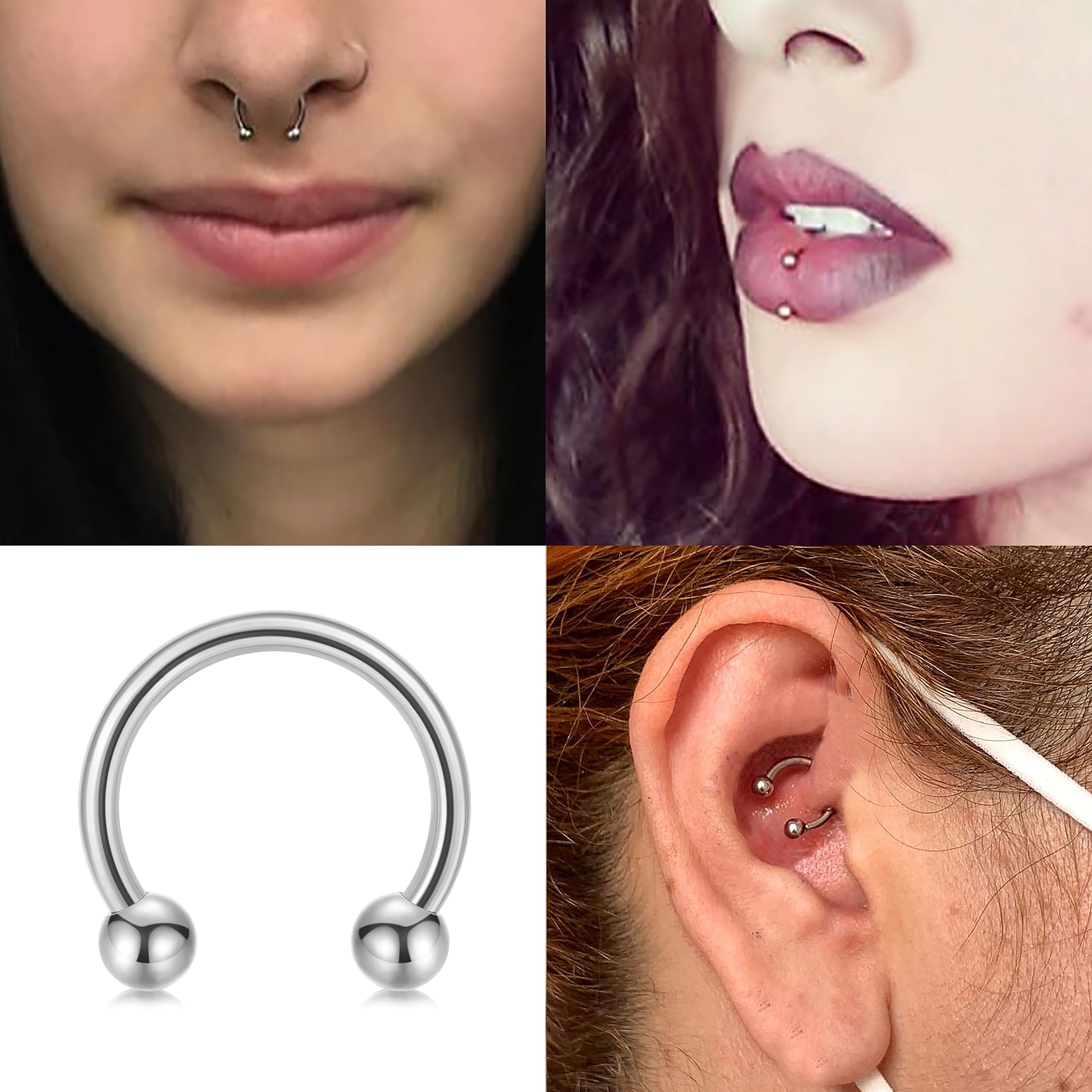 14g 16g septo jóias anel de se - Body Jewelry Changing Kit avaliação e preço