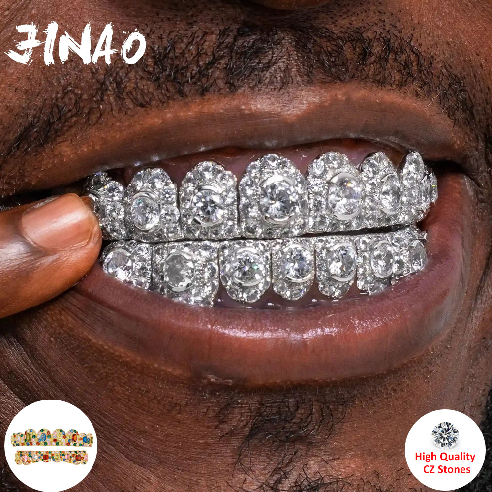 JINAO Hip Hop Grillz Completo  - Body Jewelry Changing Kit avaliação e preço