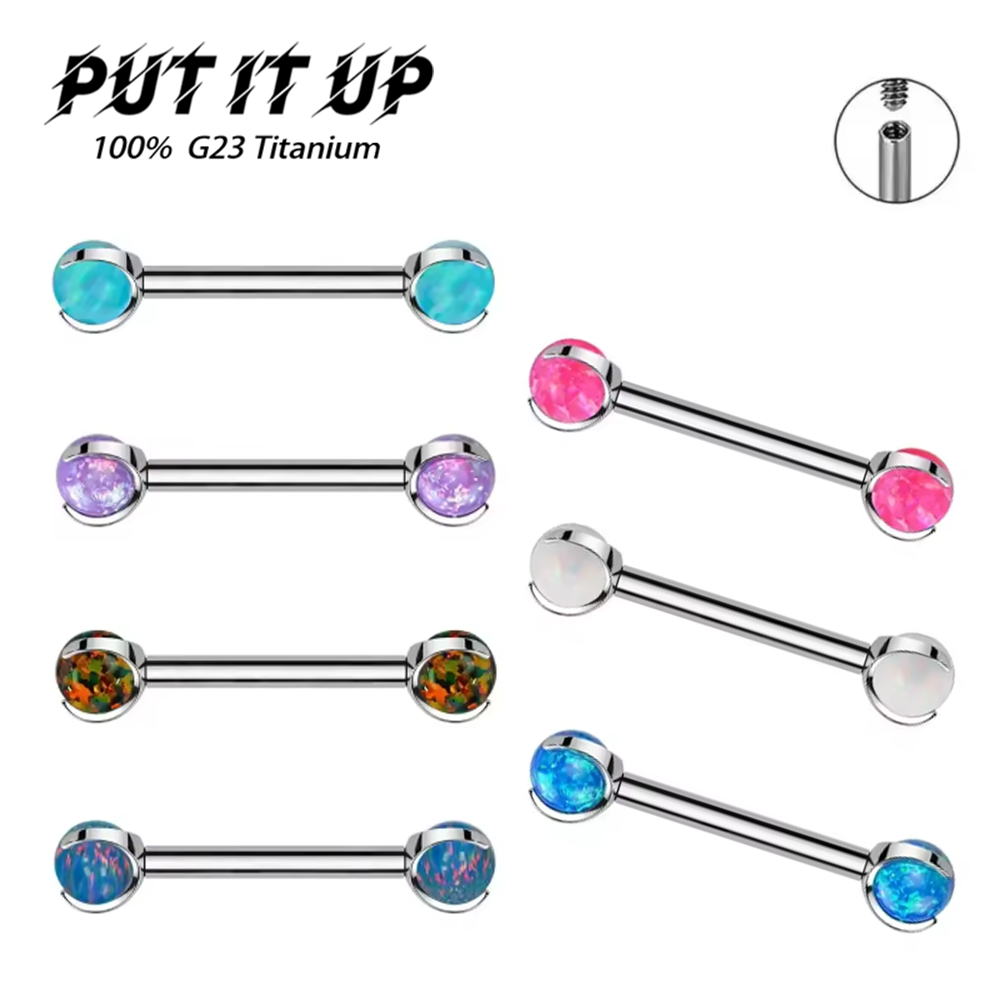 F136 titânio série sonho opala - Body Piercing Quality Jewelry avaliação e preço