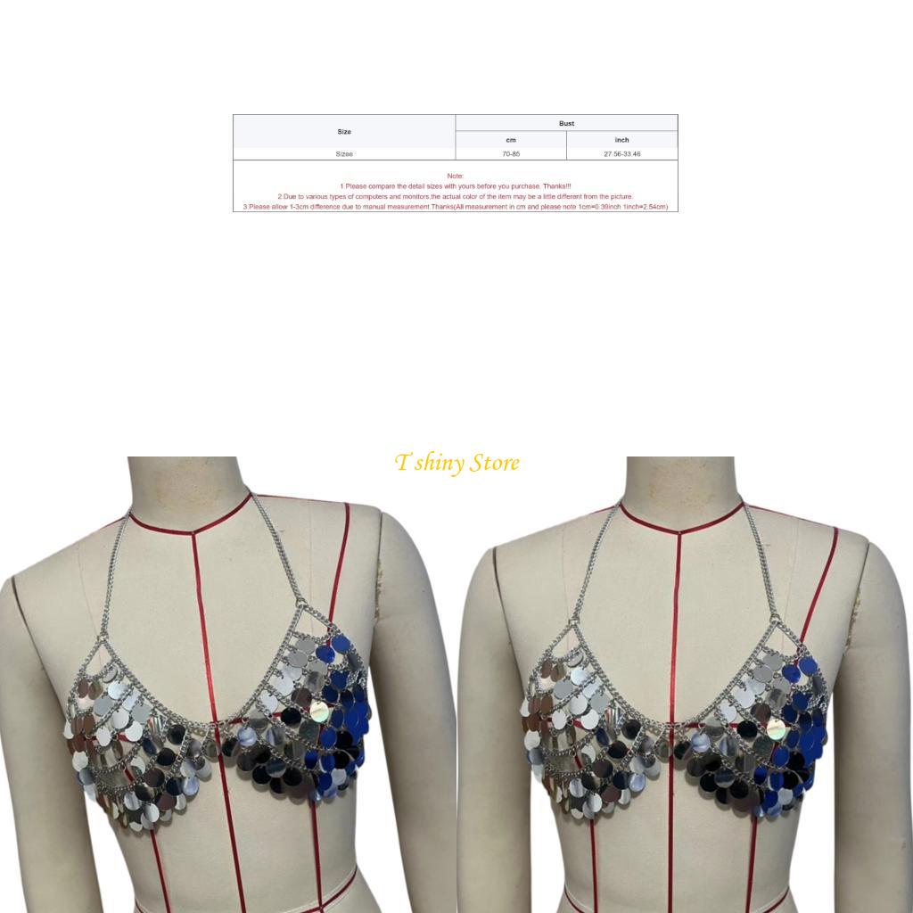 N58F lantejoulas festivas cole - Body Jewelry Vest avaliação e preço