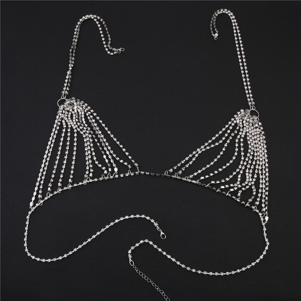 Cristal brilhante Rhinestone B - Body Jewelry Vest avaliação e preço
